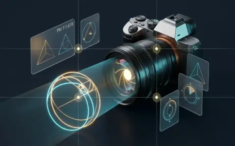 Comprobador de composición fotográfica y proporción áurea
