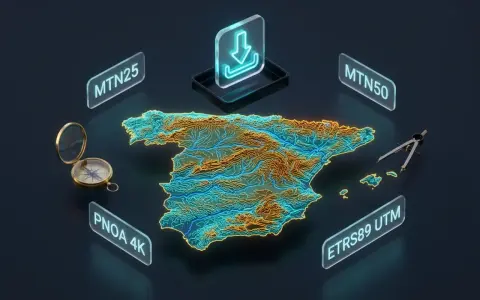 Descargador y exportador de mapas topográficos del IGN