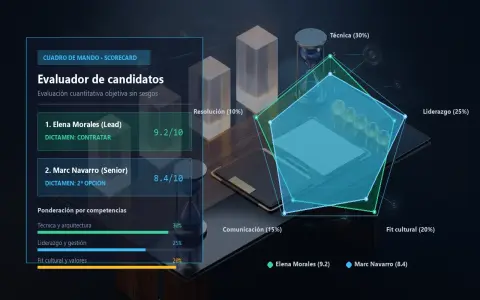 Evaluador de entrevistas y scorecard de candidatos