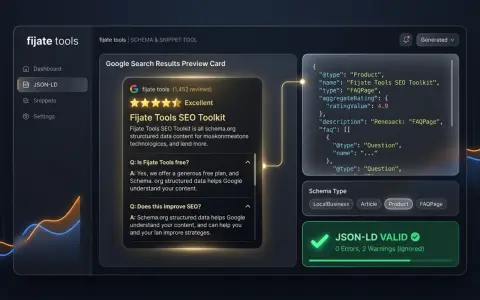 Generador de datos estructurados Schema.org JSON-LD