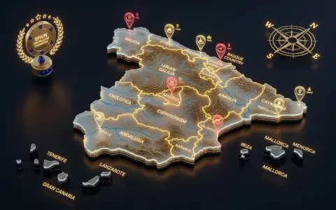 Examen de provincias y comunidades de España con mapa interactivo
