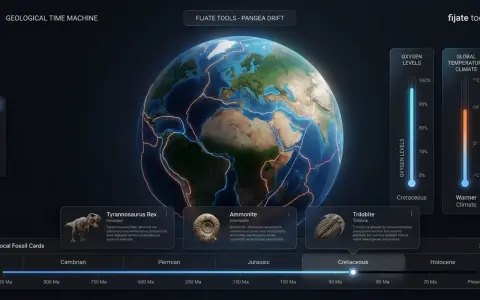 Máquina del tiempo geológica de tu ciudad