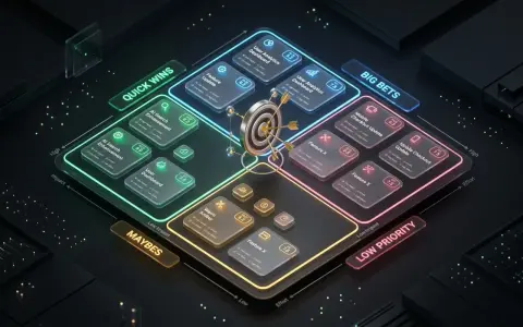 Matriz de priorización de producto (RICE, ICE y Valor vs. Esfuerzo)