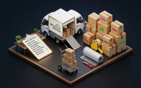 Organizador de mudanzas y checklist anti-olvidos