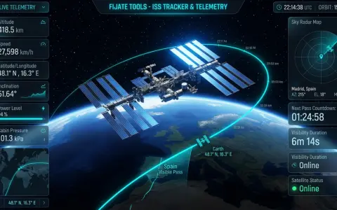 Rastreador 3D de la ISS y satélites en tiempo real