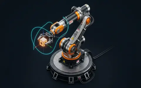 Simulador de cinemática inversa y brazo robótico 6-DOF 3D