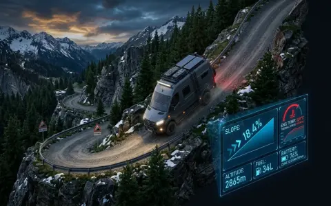 Simulador de consumo y autonomía de furgonetas camper en puertos de montaña