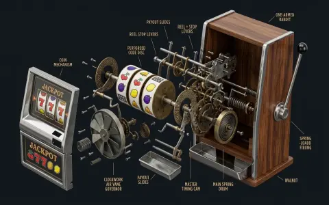 Tragaperras mecánica de los años 60 en 3D