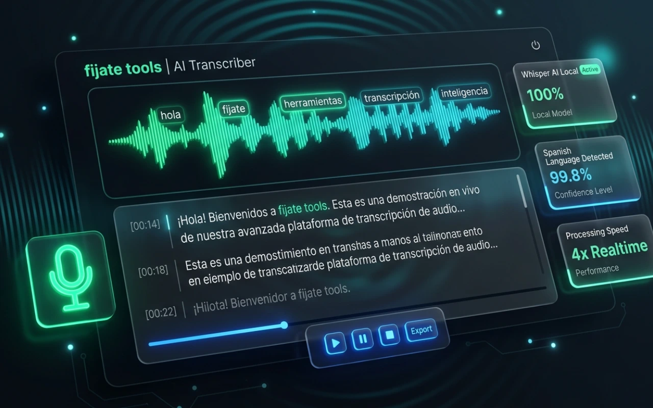 Transcriptor de voz y audio con IA