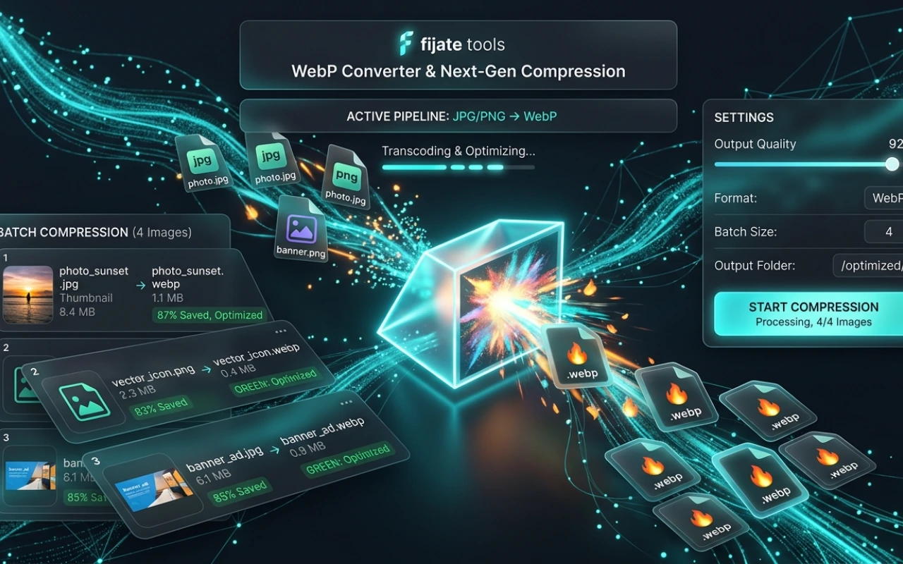 Compresor de imágenes a WebP y AVIF